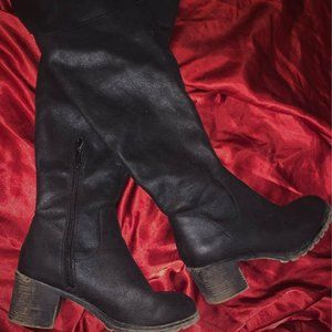 Rustic Knee-High Boots - women's size 7